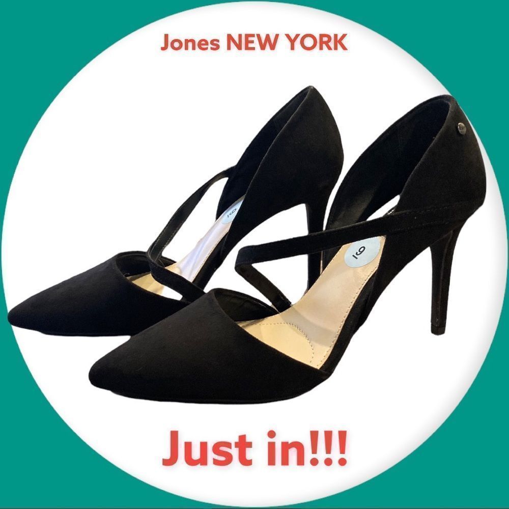 Jones New York high heel stilettos with one strap size 9. Like new